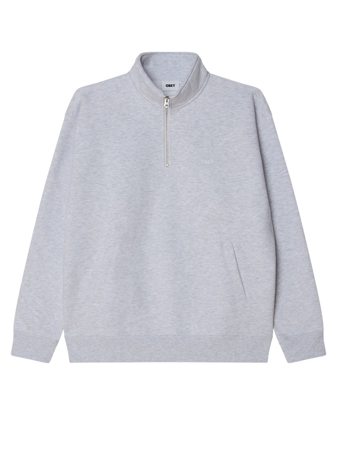 Obey Established Works Bold Mockneck Sweatshirt Fall 2026 | ASH GREY (AGRY)