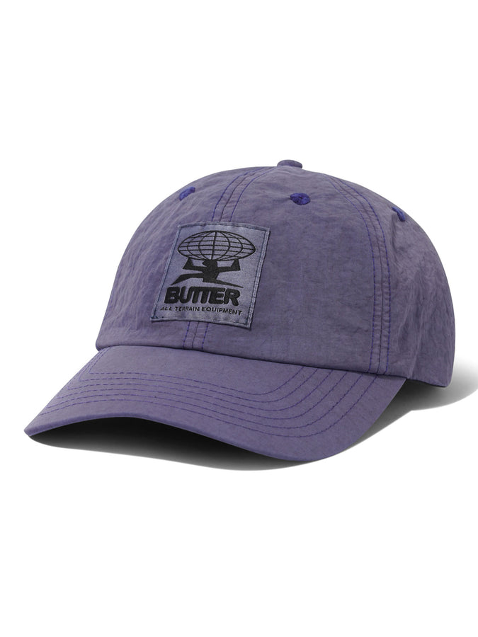 Butter Goods Terrain Overdyed Strapback Hat | GRAPE