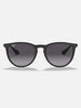 Ray Ban Erika Matte Black/Grey Gradients Sunglasses