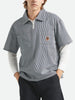 Brixton Journey Lightweight 1/4 Zip Short Sleeve Buttondown Shirt Spring 2026