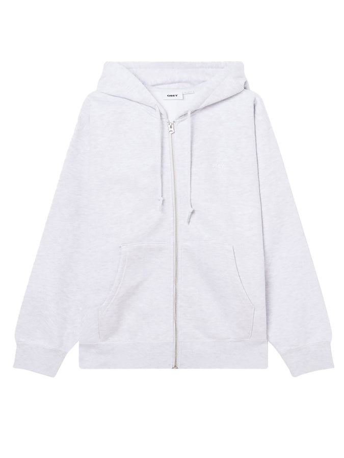 Obey Established Works Bold II Zip Hoodie Fall 2026 | ASH GREY (AGRY)