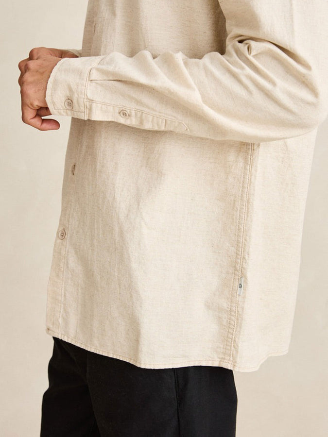 Rhythm Classic Linen Long Sleeve Buttondown Shirt Fall 2026 | SAND