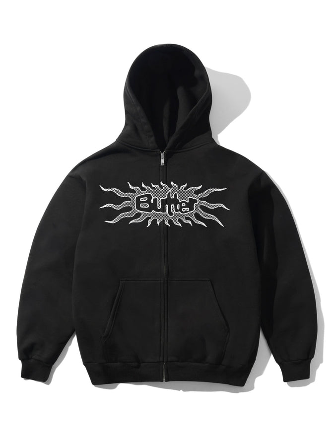 Butter Goods Solar Zip Up Hoodie Fall 2026 | BLACK