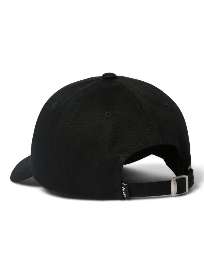 Huf 89 Embroidered 6 Panel Cv Strapback Hat Spring 2026 | BLACK/WHITE
