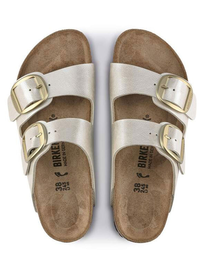 Birkenstock Arizona Big Buckle Graceful Birko-Flor Pearl White Sandals Fall 2026 | PEARL WHITE