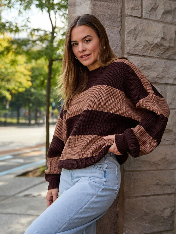 Nana The Brand Melina Sweater Fall 2026 | BROWN