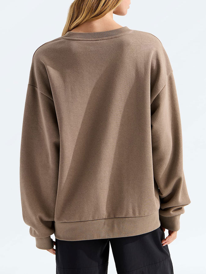 TNF Evolution Simple Dome Oversize Crewneck Sweatshirt 2026 | GARNET (2H9)