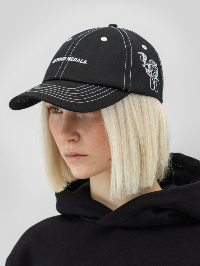 Beyond Medals Angel Strapback Hat | BLACK