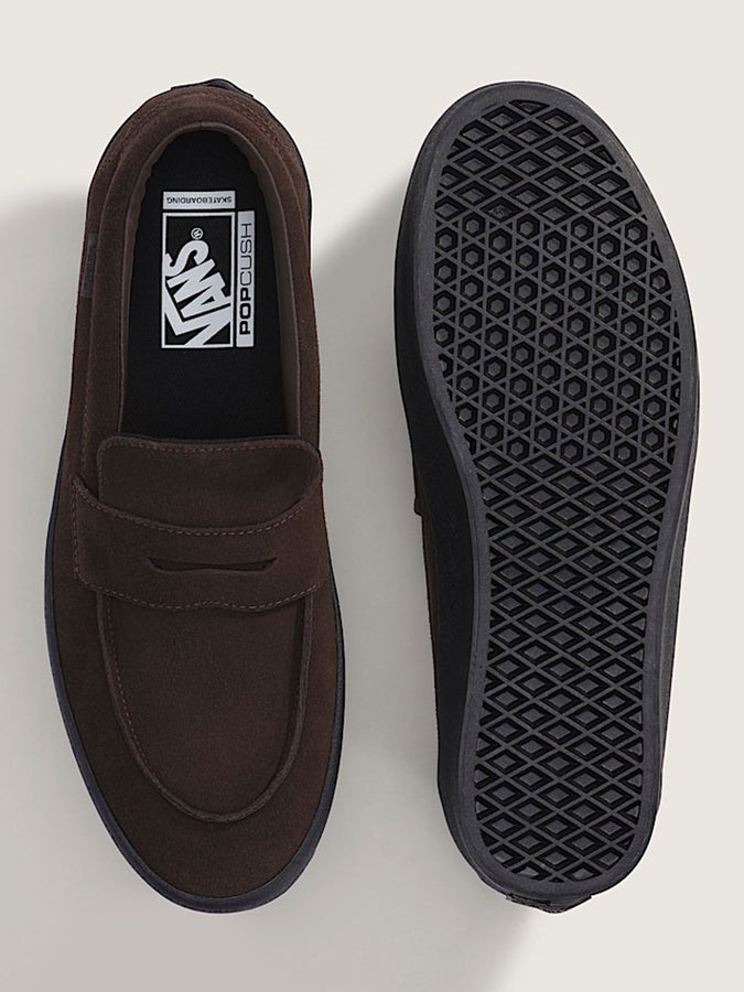 Vans Skate Loafer Suede Brown/Black Shoes Fall 2026 | SUEDE BROWN/BLACK (Y49)