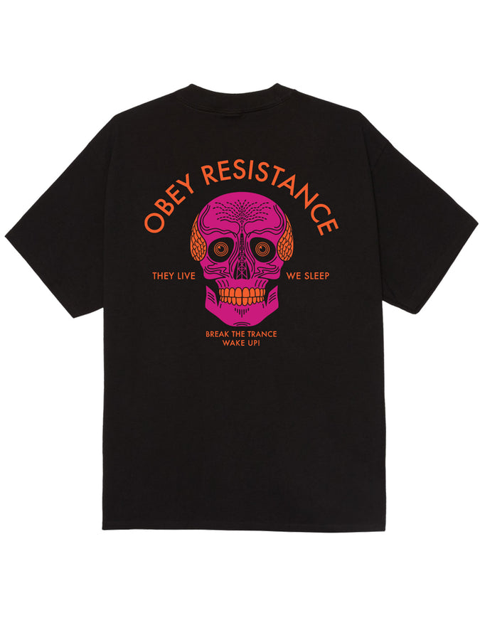 Obey Resistance Skull T-Shirt Fall 2026 | BLACK (BLK)