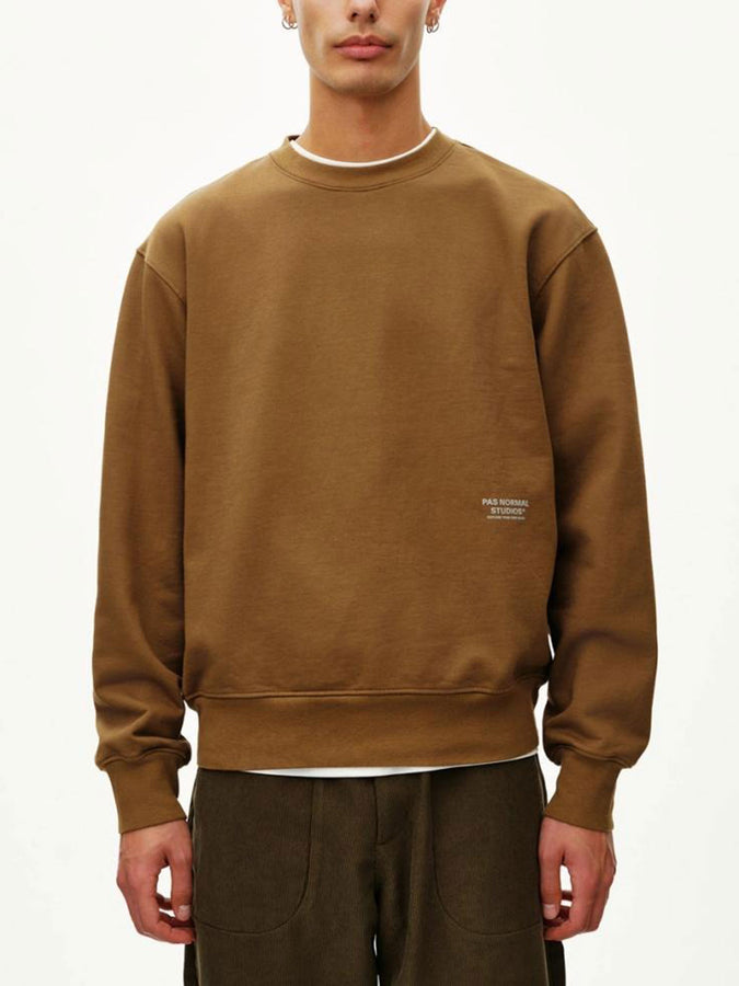Pas Normal Studios Off-Race Crewneck Sweatshirt Fall 2026 | WOOD