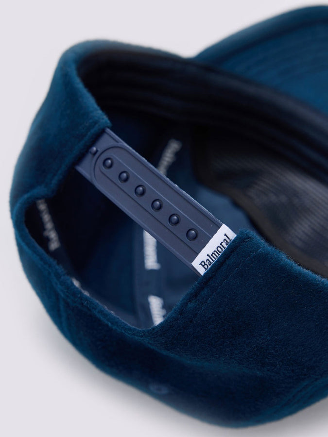 Balmoral Lily Cashmere Snapback Hat | NAVY