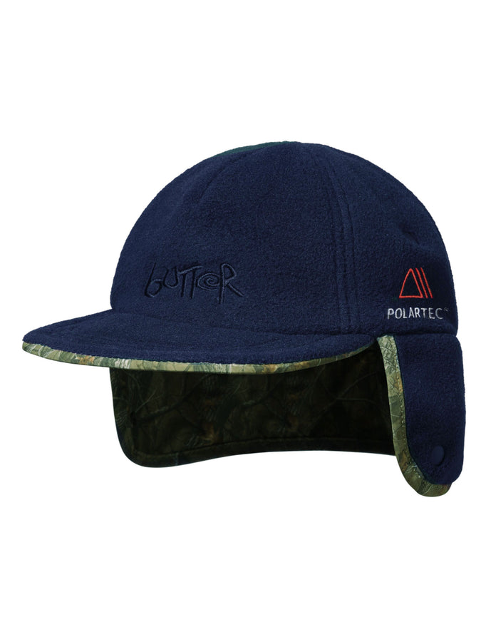 Butter Goods Polartec Reversible Trapper Hat | FOREST CAMO/NAVY