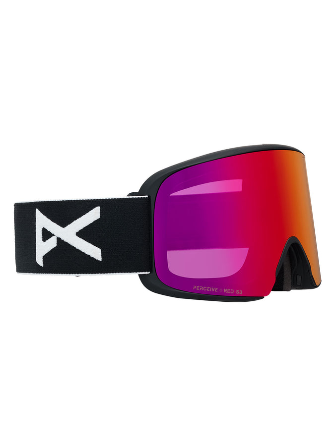 Anon M6 + Bonus Lens + Mfi Face Mask Goggle | BLACK/PRCV SUNNY RED (Z58)