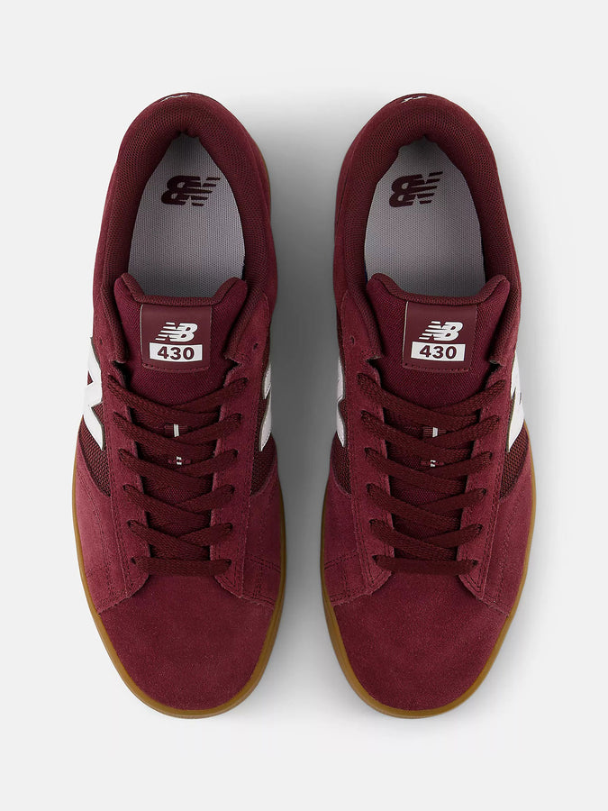 Nb Numeric 430 Burgundy/White Shoes BURGUNDY/WHITE