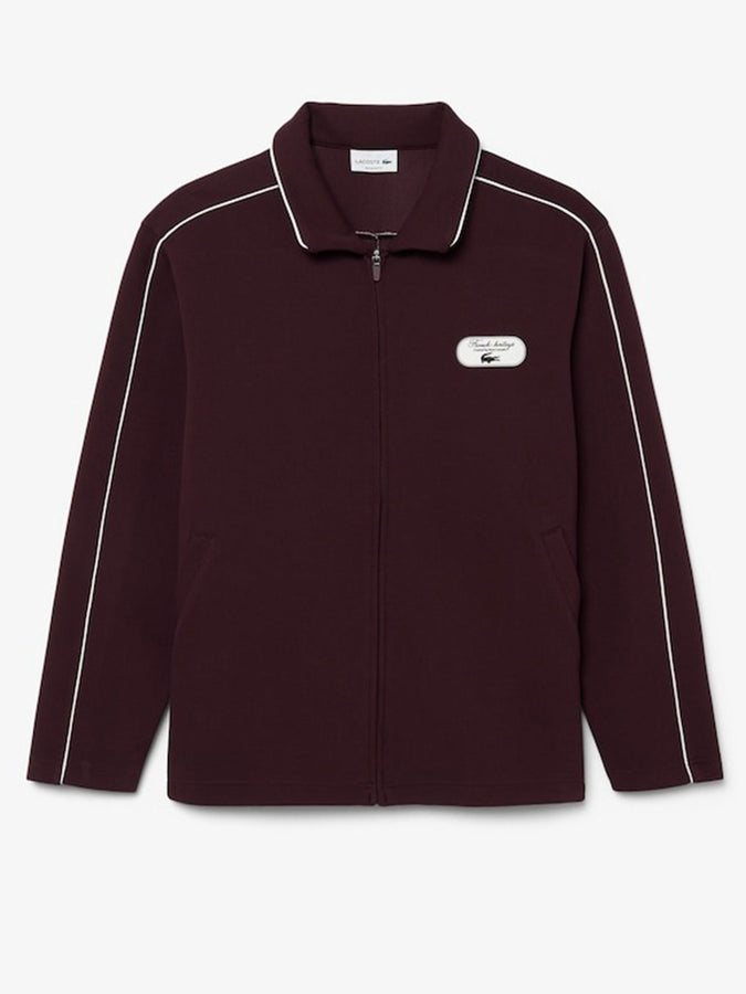 Lacoste Tennis Heritage Badge Accent Jacket Fall 2026 | BURGUNDY/WHITE (ZB5)