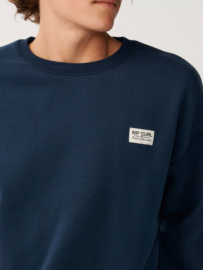 Rip Curl Pacific Rinse Crewneck Sweatshirt Fall 2026 | DARK NAVY (0291)