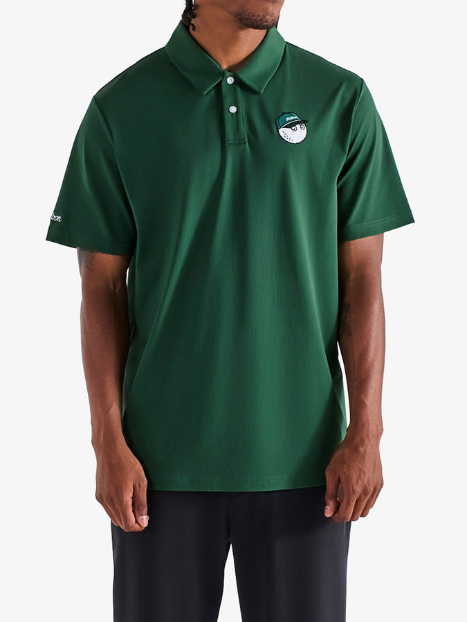 Malbon Fairway Baldwin Short Sleeve Polo | FOREST