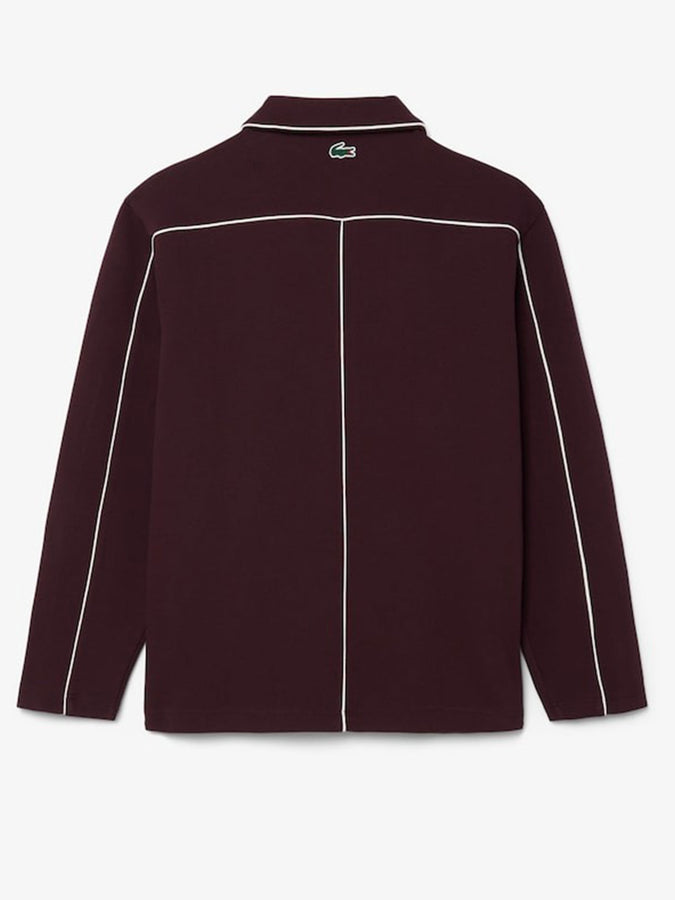 Lacoste Tennis Heritage Badge Accent Jacket Fall 2026 | BURGUNDY/WHITE (ZB5)