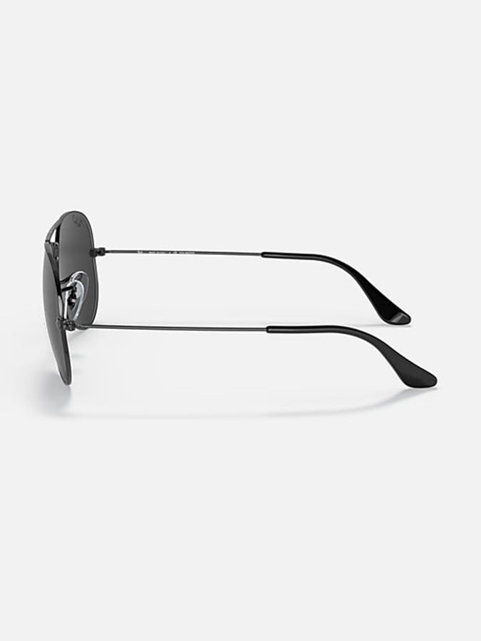 Ray-Ban Aviator Total Black Polished Black/Black Polarized Sunglasses | POLISHED BLACK/BLACK