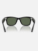 Ray Ban Meta Wayfarer Black/G-15 Green Sunglasses
