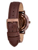 Nixon Porter Leather Chocolate/Dark Roast/Brown Watch