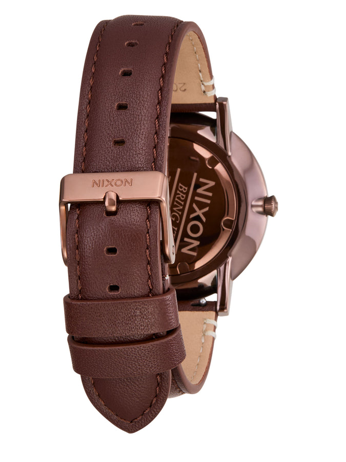 Nixon Porter Leather Chocolate/Dark Roast/Brown Watch | CHOCOLATE/DK ROAST/BRWN (5240)