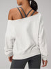 Fabletics Year Round Terry Off Shoulder Sweater Fall 2026