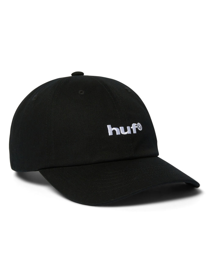 Huf 89 Embroidered 6 Panel Cv Strapback Hat Spring 2026 | BLACK/WHITE
