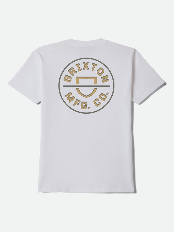 Brixton Crest II T-Shirt Fall 2026 | WHITE/SAGE/COPPER