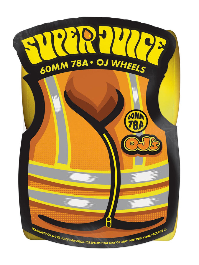 OJ's Super Juice Neon Yellow Skateboard Wheels | YELLOW