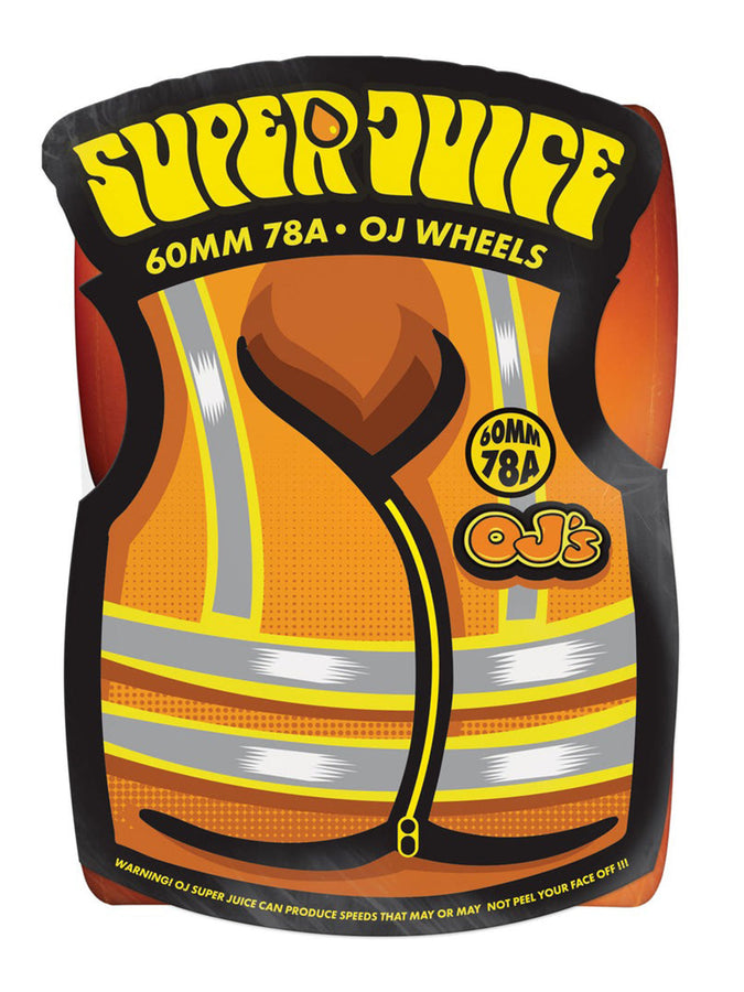 OJ's Super Juice Neon Orange Skateboard Wheels | ORANGE