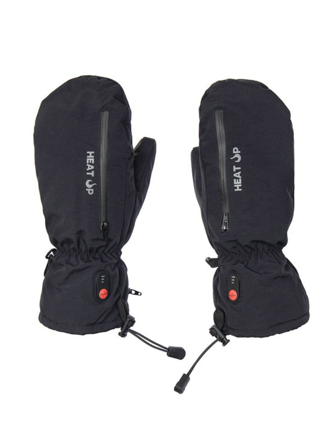 Heat Up Mountain Heated Waterproof Mitts | BLACK