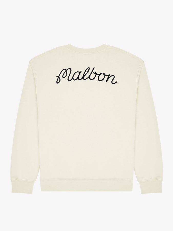 Malbon Brumal Buckets Crewneck Sweatshirt Holiday 2025 | HEATHER IVORY