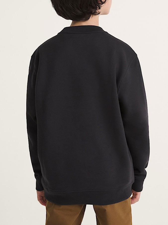 Vans Stretch Logo Crewneck Sweatshirt Fall 2026 | BLACK/WHITE (Y28)