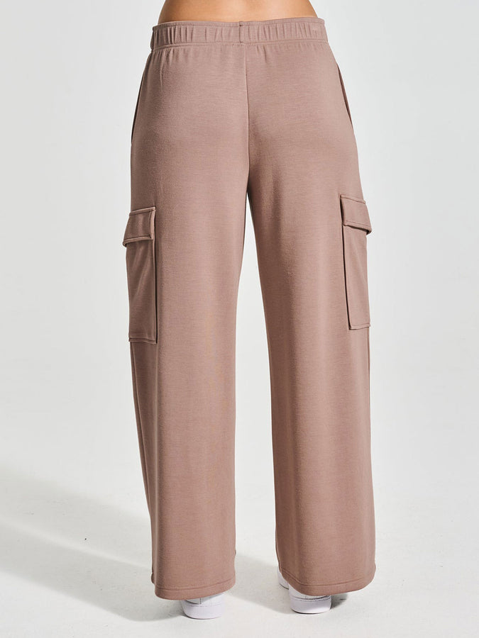 Everyday Sunday Lounge Cargo Wide Pants Fall 2026 | COCOA TAUPE