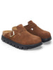 Birkenstock Boston Chunky Suede Dark Tea/Black Shoes Fall 2026