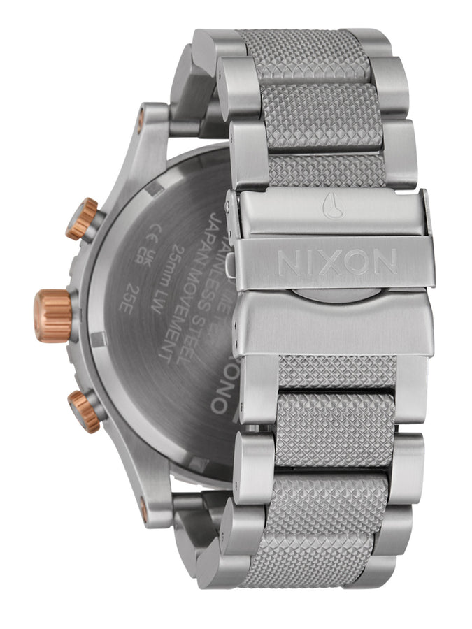 Nixon 51-30 Chrono Silver/Gold Pink/Black Watch | SILVER/ROSE GOLD/BLACK (5383)
