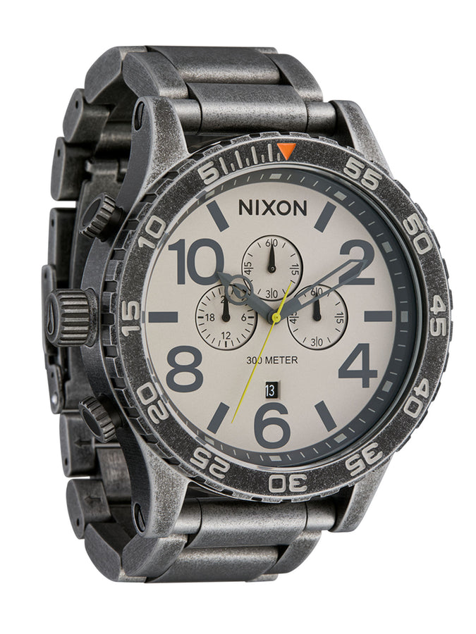 Nixon 51-30 Chrono Antique Silver/Pumice Watch | ANTIQUE SILVER/PUMICE (5373)