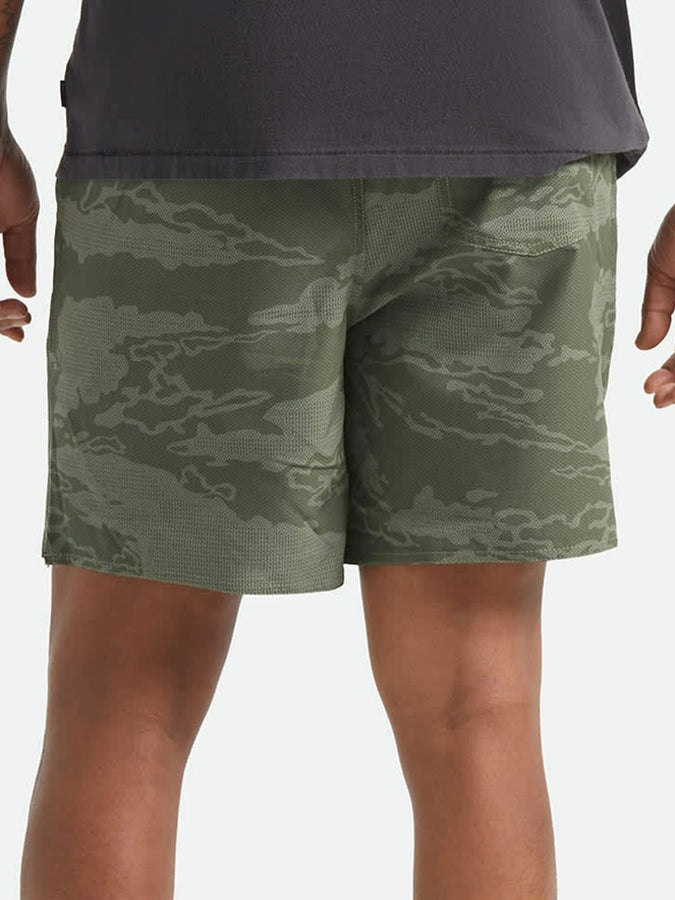Brixton Journey Active Shorts Spring 2026 | OLIVE TIGER CAMO