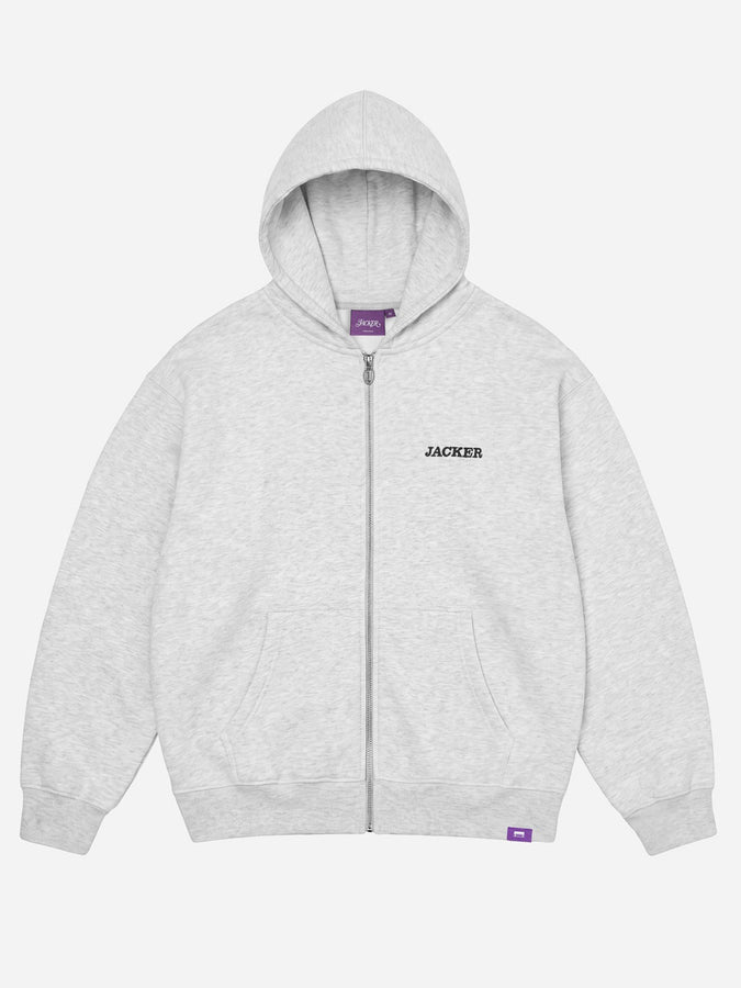 Jacker Notorious Grey Zip Hoodie Fall 2026 | GREY