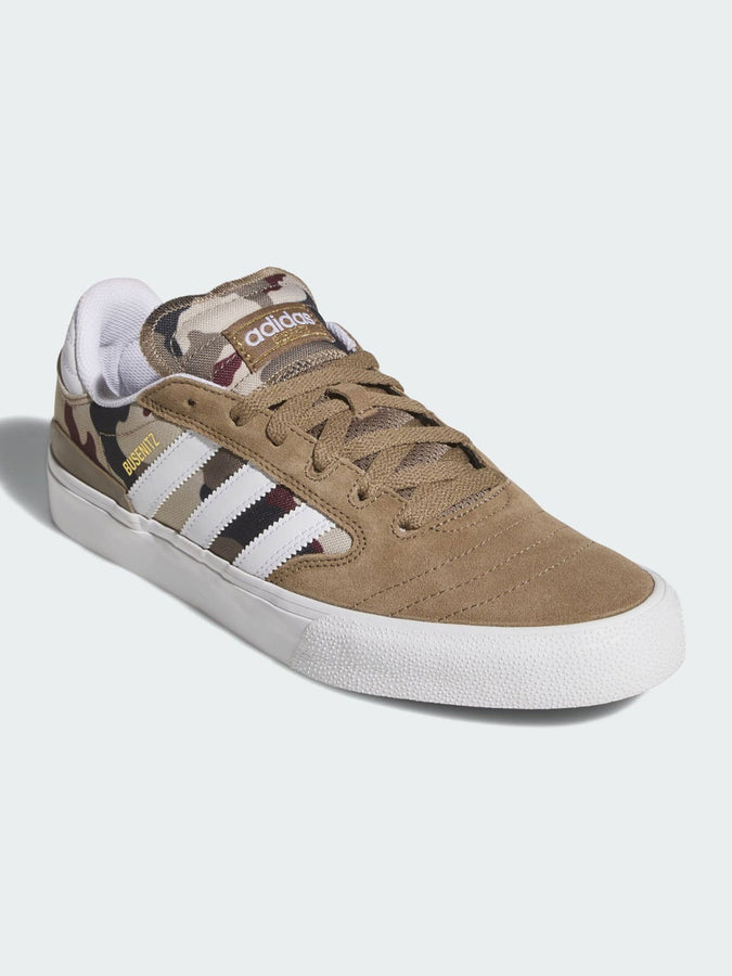 Adidas Busenitz Vulc II Khaki Six/White/Auarora Ink Shoes Fall 2026 | KHAKI SIX/WHITE/AURORA INK