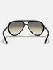 Ray Ban Cats 5000 Polished Black/Light Grey Gradient Sunglasses