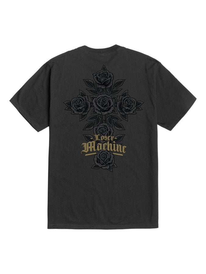 Loser Machine Rose Brush T-Shirt Summer 2026 | BLACK
