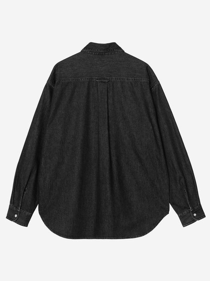 Carhartt Wip Lucas Long Sleeve Buttondown Shirt Fall 2026 | BLACK STONE WASHED (8906)