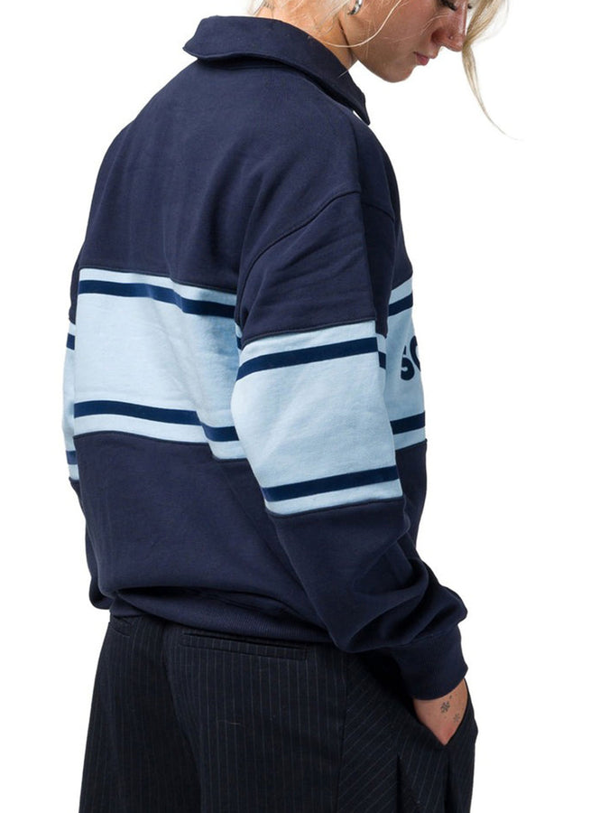 Souvenir Fleece Rugby Long Sleeve Polo Fall 2026 | NAVY