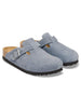 Birkenstock Boston Suede N Stone Blue Shoes Fall 2026