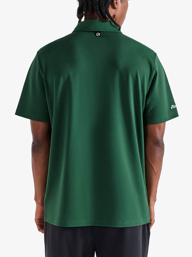 Malbon Fairway Baldwin Short Sleeve Polo | FOREST