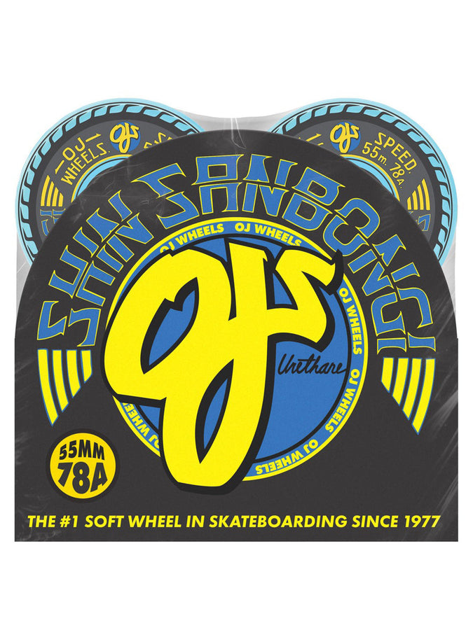 Oj's Shin Sanbongi Mini Super Juice Blue Skateboard Wheels | BLUE