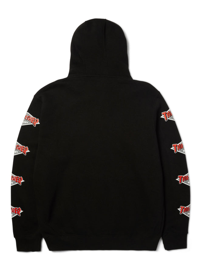 Huf x Thrasher Logo Hoodie | BLACK